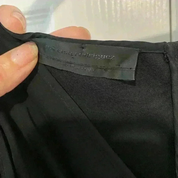 Narciso Rodriguez Elegant Black Dress designer size 4 vintage - Picture 3 of 16